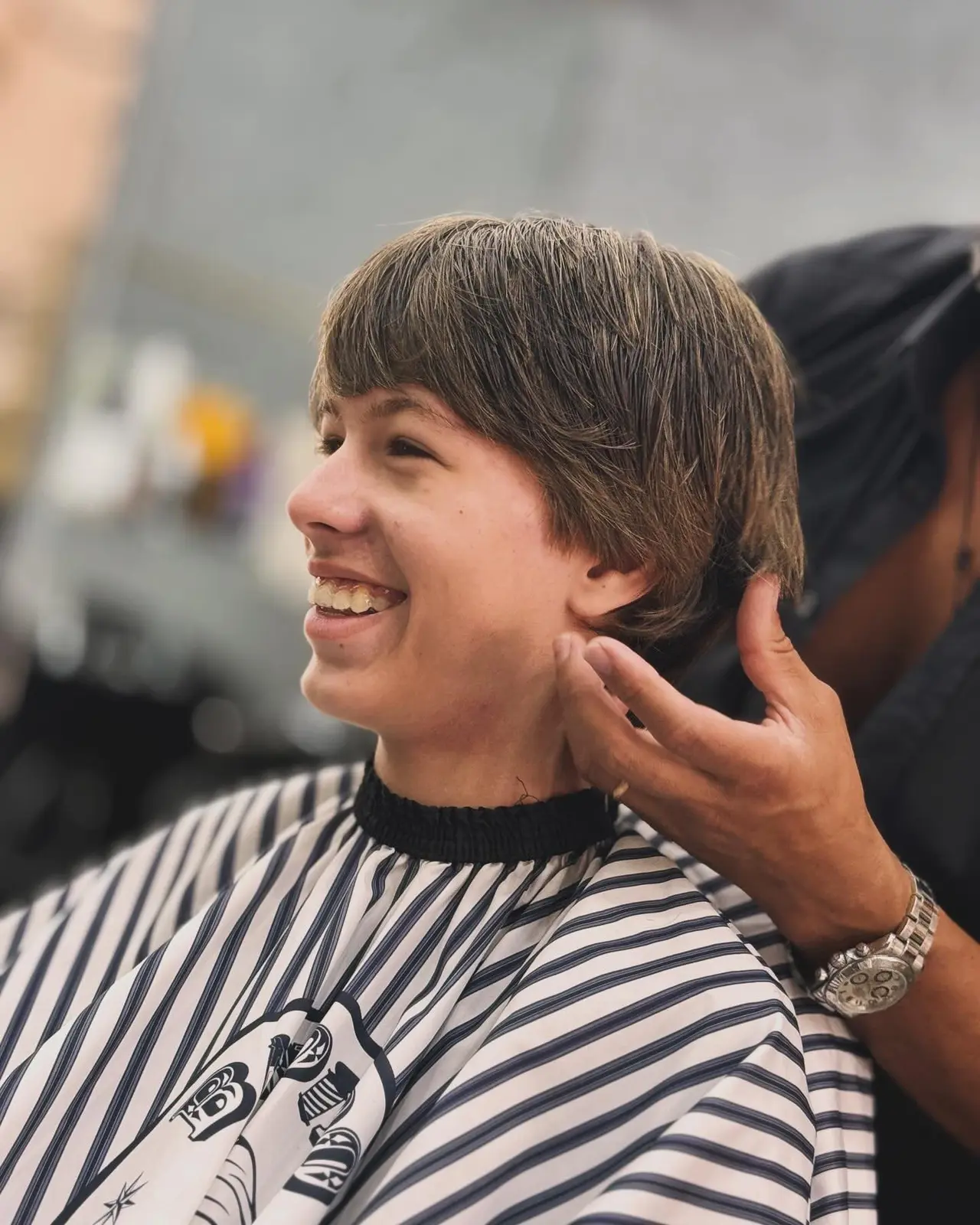 Cliente da Ricky Barber Shop depois do corte