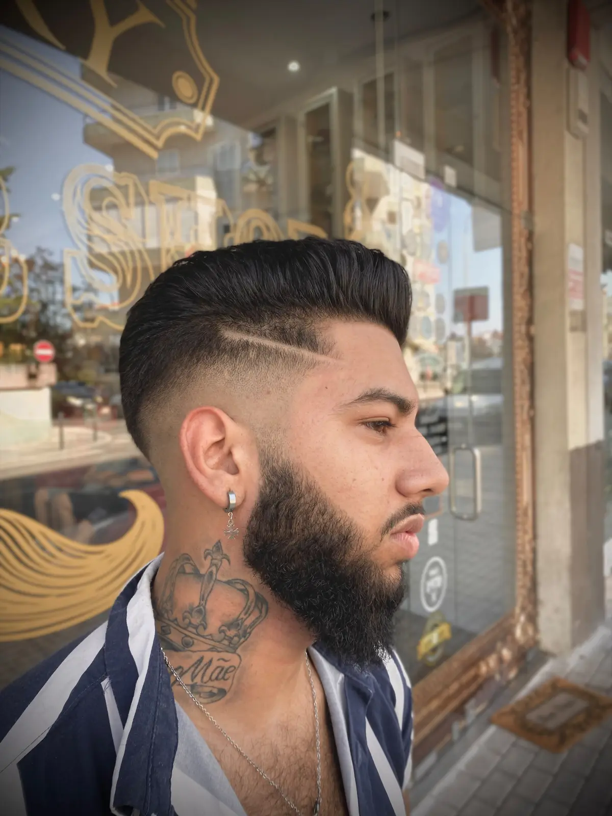 Corte e barba realizados na Ricky Barber Shop